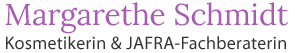 Logo Margarethe Schmitd Kosmetikerin & JAFRA-Fachberaterin in Remseck